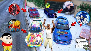 Shinchan and Franklin Collecting Super Hero 3D Lighting Car's in GTA 5