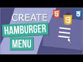 Proper responsive burger menu in HTML CSS and JS. How to do it?