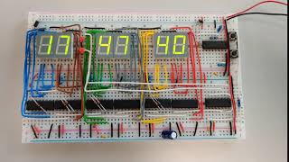 Breadboard Integrated Circuit Digital Clock
