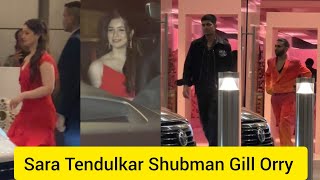 When Sara Tendulkar Shubman Gill Orry Together 😍Leaving From At Jio World Plaza Opening ceremony