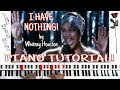 I Have Nothing (by Whitney Houston) - Piano Tutorial [2024]