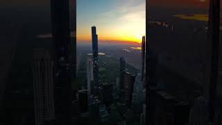 Skyscrapers on Billionaires' Row at sunset #skyscraper #dronevideo