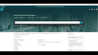 Nursing Research in Library Databases - Nursing & Allied Health, MCC Library OneSearch, & CINAHL