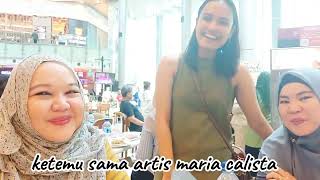 Makan siang di food court PIM 1 ketemu Penyanyi Maria Calista  |  #vlog