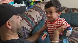 Baby Reacts To Dad Shaving Beard Compilation #dishantvasudev