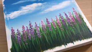 A Lavender Field Painting - Acrylic Painting Art