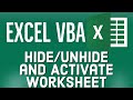 Excel VBA Tutorial for Beginners 29 - VBA Hide (or Unhide) and Activate a Worksheet in MS Excel