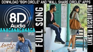 Anaganaganaga 8D 3D Full Song USE EARPHONES 🎧 | Aravindha Sametha | Jr. NTR, Pooja Hegde