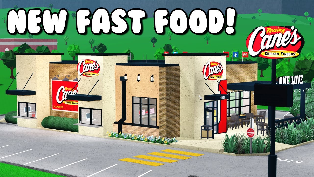 Replacing BLOXY BURGERS With RAISING CANES In Bloxburg! - YouTube