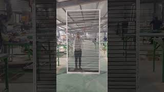 Qualcomm 304 stainless steel folding screen door, high ventilation, rust free#强宁门窗防护系统