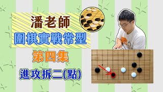 【圍棋實戰常型】第四型//拆二定石點入攻防//潘世緣7段