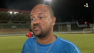 Football :  sélection de Martinique à l'entraînement