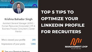 Maximize Your Career Potential: Top 5 LinkedIn Profile Optimization Tips for Job Seekers;