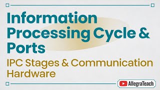 CAT | Information Processing Cycle | Input, Processing, Output, Storage, Communication