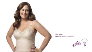 Elila Embroidered Longine Softcup Plus Size Bra - Style 5001