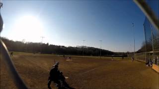 Marc Babicz (Rhino North) vs Jays Baseball 3-28-2015 (MissileAttack) (Stolen Base)