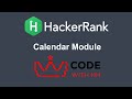 Calendar Module HackerRank Python Solution | CODE WITH NM
