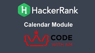 Calendar Module HackerRank Python Solution | CODE WITH NM