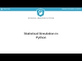 Python Tutorial: Statistical Simulation in Python