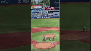 日大鶴ヶ丘　シートノック\u0026応援演奏📣　高校野球　西東京大会　決勝‼️ 日大三 VS 日大鶴ヶ丘　神宮球場