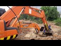 ติดเครื่องได้แล้ว doosan dx225lca จม zx200 1 doosan dx200a ดึงช่วย excavators ep.8332