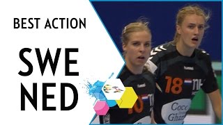 If you blink, you will miss it. Incredibly fast handball | Sweden vs. Netherlands | EHF EURO 2016