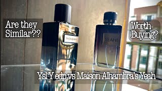 Maison Alhambra Yeah vs Ysl Y edp full comparisons. Which one is best? #perfume #fragrance #ysl