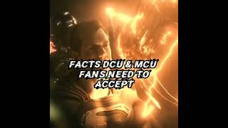 Facts DCU and MCU fans need to accept😮🔥#shorts