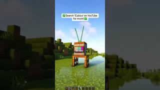 Realstic old TV in minecraft! #minecraft #shorts #viral #trending