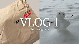 WEELY VLOG 1 | houston snow day, recent purchases \u0026 new reads