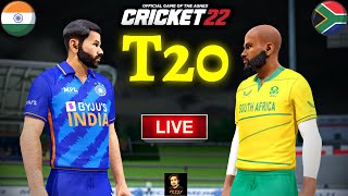 India vs South Africa T20 Match - Cricket 22 Live - RtxVivek | Later RVPL 1st Semi Final