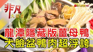 龍潭大臉盆薑母鴨店│桃園美食必吃│老地方薑母鴨【非凡大探索】2024.11.17