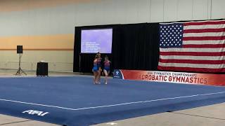 Acro Nationals 2019 - Level 8 WG - Grace, Kayla \u0026 Peyton - Balance