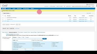 Medline: Save and Edit a Search