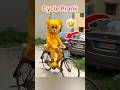 Teddy🧸on Cycle🚀🤣…….#funnyshorts #teddycomedy