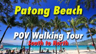 Patong Beach POV Street Walking Tour - Phuket, Thailand - Jan 25 2024 - South to North