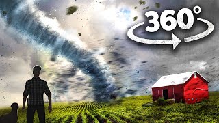 VR 360 INCREDIBLE TORNADOS COMPILATION - Look at Natural Disaster From Different Angles