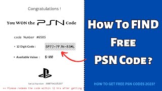 ✅️ How to Get Free PSN Codes in 2023-2024 | This is What I GOT