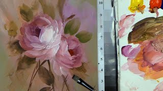 Christmas Rose Painting Video 1