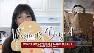 VLOGMAS | What's New At Target & Target Try-On & Trader Joe's Haul #christmasinlasvegas #vlogmas4