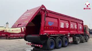 More convenient,More efficient, More environmental protection crawler dump semi trailer for sale.