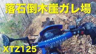 XTZ125で行く林道の支線は大変な道でした