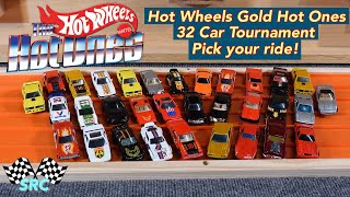 Race #12 Intro: Hot Wheels Gold Hot Ones 32 Car Tournament. Pick your ride!