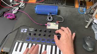 CircuitPython MIDI synth w/ new synthio.Note API makes fat sounds!