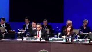 President Obama at Opening Plenary of Nuclear Security Summit