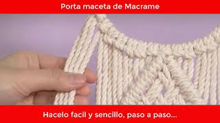 porta macetas de Macrame