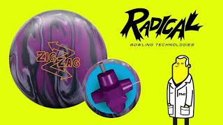 Radical Zig Zag Solid Bowling Ball Review With ThroBot