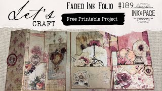 Faded Ink | Easy Free Printable Project 189 | Ink and Page | Beginner Friendly