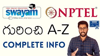Swayam NPTEL in Telugu | Free Courses in Telugu | Vamsi Bhavani