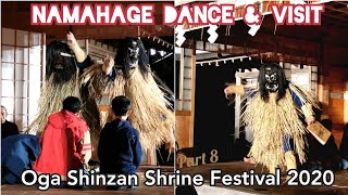 👹🏠 DEMON GODS NAMAHAGE DANCE \u0026 perform HOUSE VISIT Ritual SHINZAN SEDO FESTIVAL 2020